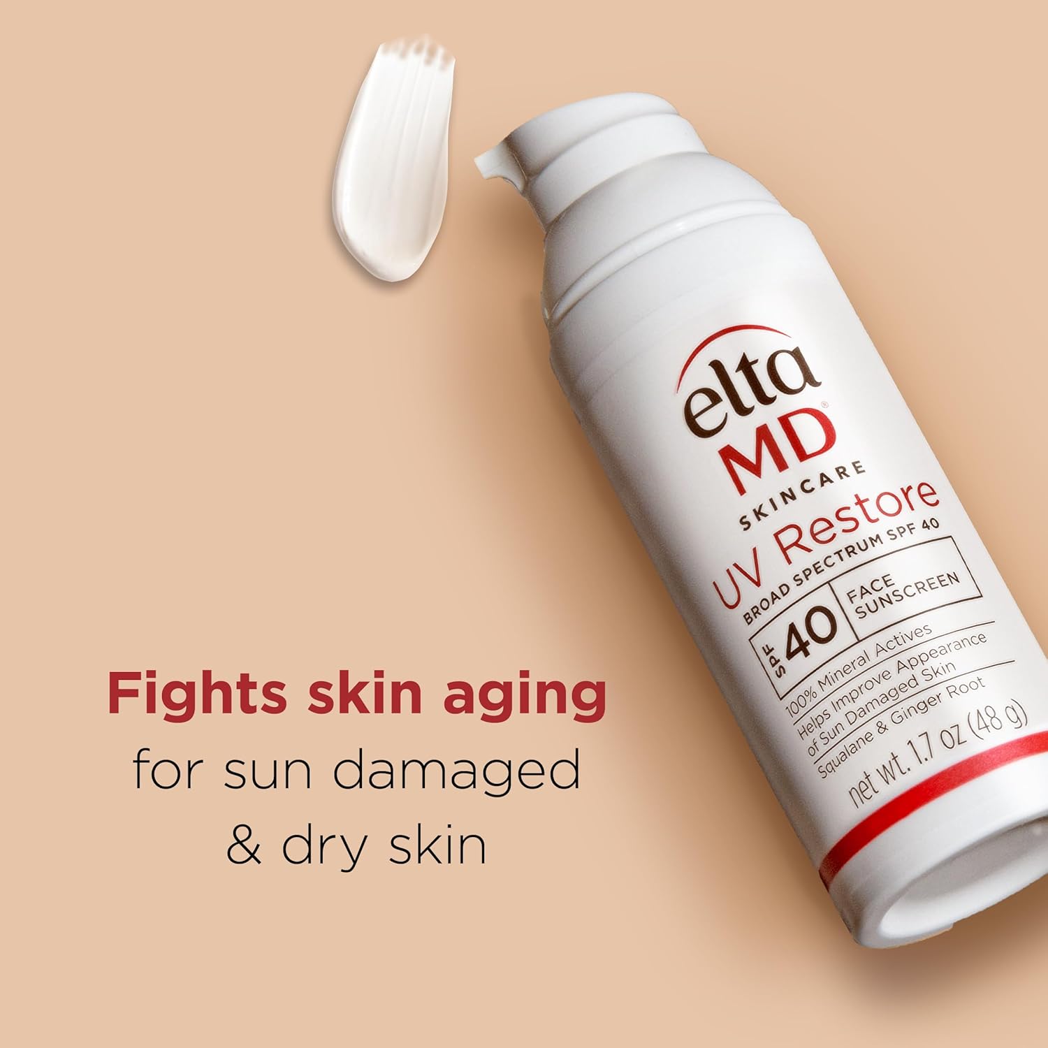 EltaMD UV Restore,Face Sunscreen, SPF 40, Mineral Sunscreen for Sun Damaged Skin Repair, Anti-Aging Zinc Oxide Sunscreen Formula - Image 6