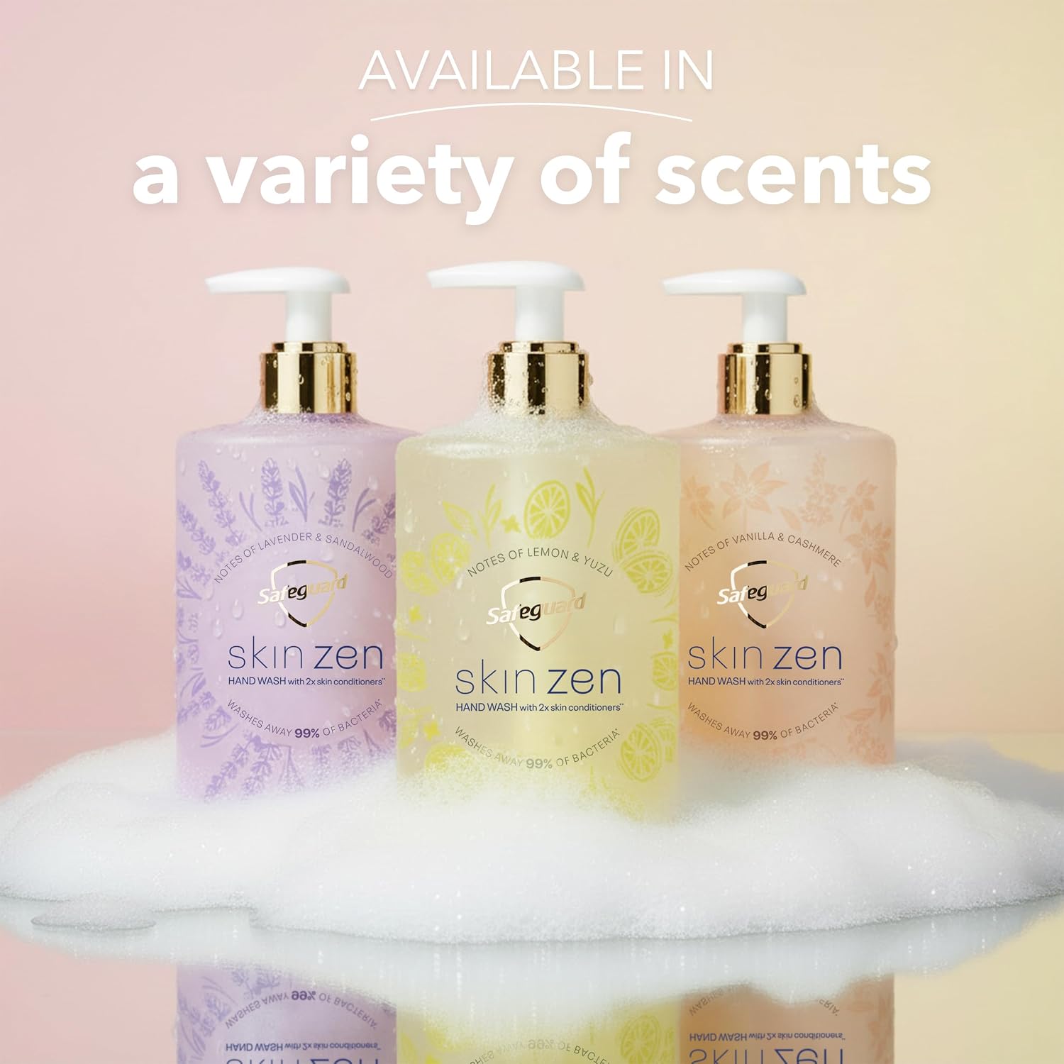 Safeguard Liquid Hand Soap, Skin Zen, Washes Away 99% Bacteria, Made with Natural Moisturizers & 2X Skin Conditioners, Safeguarding Families, PH Balanced Formula, Lavender & Sandalwood Scent, 16 oz - Image 9