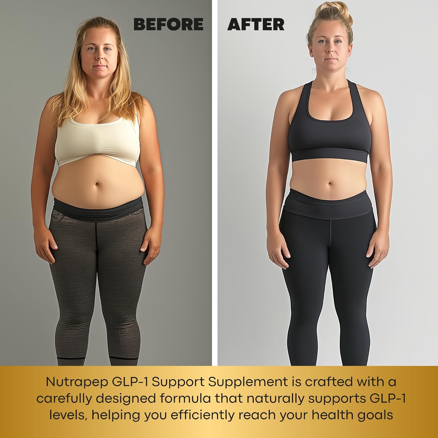 NutraPep GLP-1 Support Weight Loss Probiotic Supplement - Women Men Natural Appetite Suppressant & Metabolism Booster - Daily GLP1 Support to Activate Fat Burn Support Healthy Gut Curb Hunger - Image 2