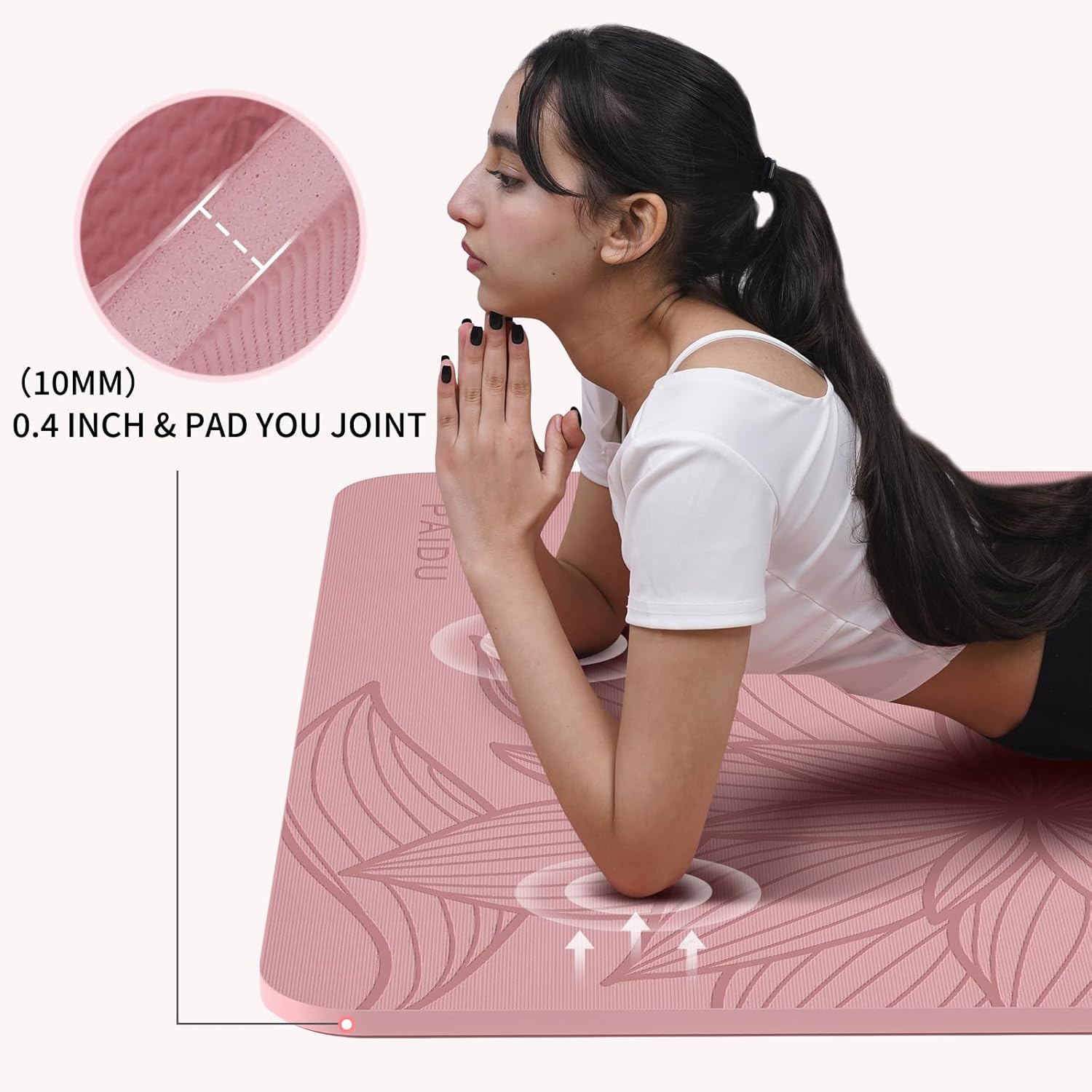 PAIDU Large Yoga Mat-72’x36’x0.4’ Extra Width & Thick,Comfortable,Non-Slip Exercise Mat-Works Great on All Floor for Stretching,Yoga Studio,Gym or Home Workouts - Image 6