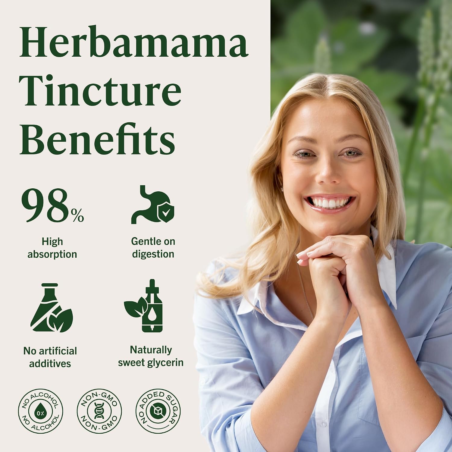 HERBAMAMA Black Cohosh for Menopause Hot Flashes – Black Cohosh Supplements Women – Women’s Wellness & Hormonal Balance Support – Non-GMO, Alcohol & Sugar-Free Liquid Herbal Supplement, 168-Day Supply - Image 5
