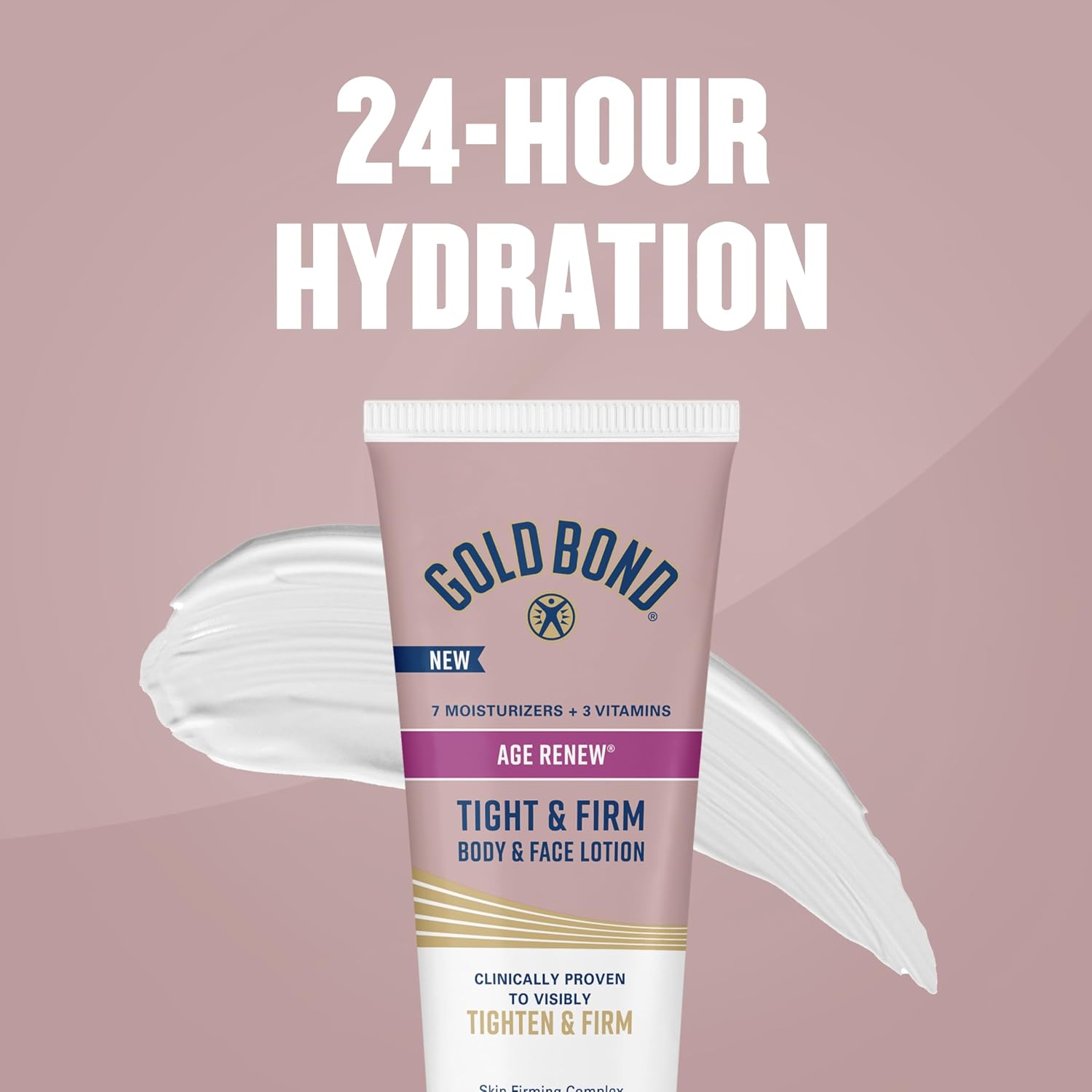 Gold Bond Age Renew Tight & Firm Body & Face Lotion with Proteins & Lipids, Skin Firming Lotion for Aging, Dry Skin, 8 oz. - Image 5