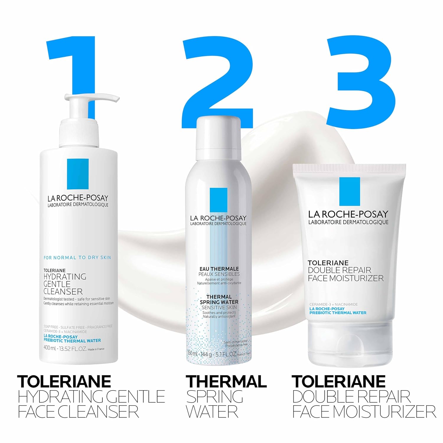 La Roche-Posay Toleriane Double Repair Face Moisturizer,Daily Moisturizer Face Cream with Ceramide and Niacinamide for All Skin Types,Oil Free,Fragrance Free,(Pack of 2) - Image 8