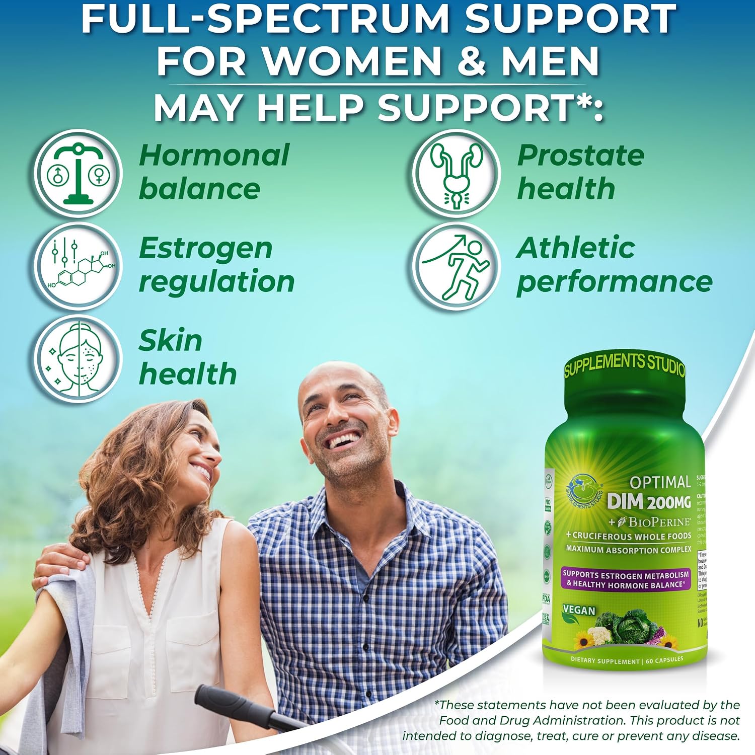 Optimal DIM 200mg Supplement for Women and Men - Made with Organic Whole Foods - Estrogen & Hormone Balance Support Diindolylmethane Complex - Maximum Absorption Delayed-Release Capsules - 60 Count - Image 2
