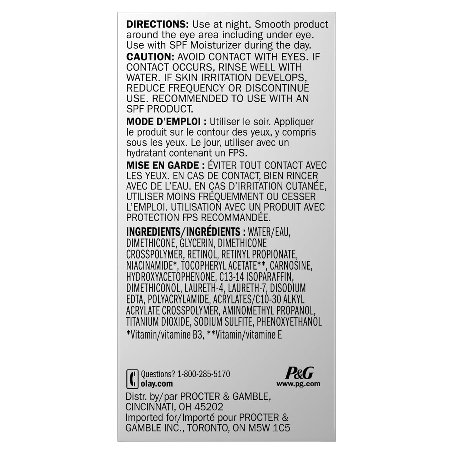 Olay Retinol 24 MAX Night Eye Cream, Fragrance Free Anti Aging Eye Cream for Fine Lines and Wrinkles, Hydrating Retinol Night Eye Treatment, Lightweight Moisturizing Eye Cream, 0.5 oz - Image 11