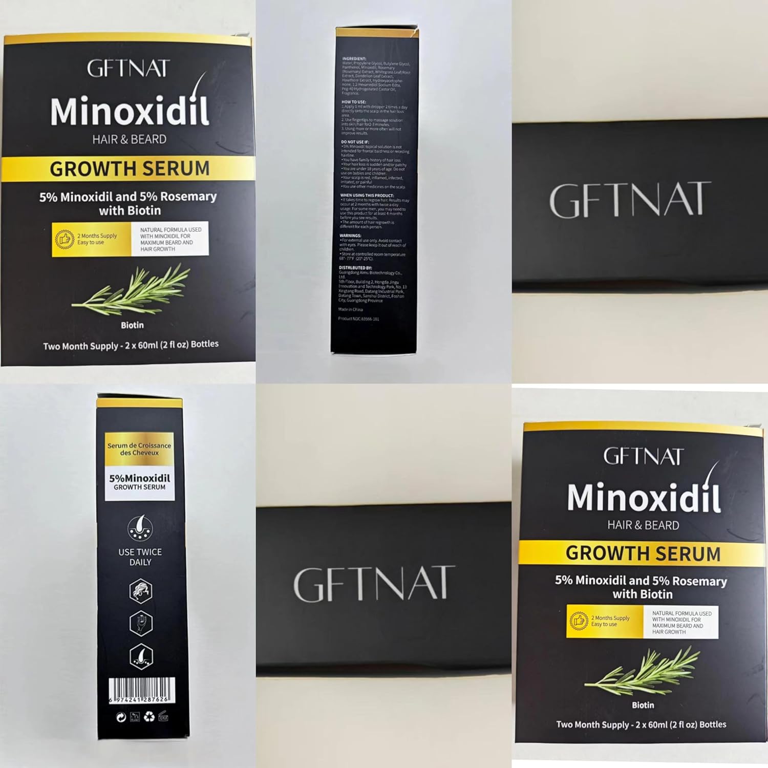 5% Minoxidil Spray for Men and Women Hair Loss Solution with Biotin and Rosemary Hair Growth Serum, Extra Strength 5 Percent Minoxidil for Thicker Fuller Hair Regrowth, 1.96 Fl Oz (Pack of 2) - Image 9