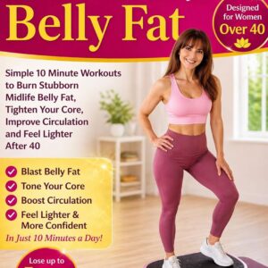 Vibration Plate Exercises for Belly Fat: Simple 10 Minute Workouts to Burn Stubborn Midlife Belly Fat, Tighten Your Core, Improve Circulation and Feel Lighter After 40 (Strong After 40 Fitness)
