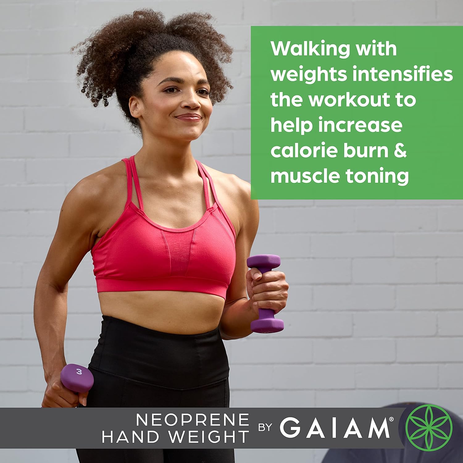 Gaiam Dumbbell Hand Weight (Sold in Singles) - Neoprene Coated Exercise & Fitness Dumbbell for Home Gym Workouts and Strength Training - Free Weights for Women and Men - Image 7