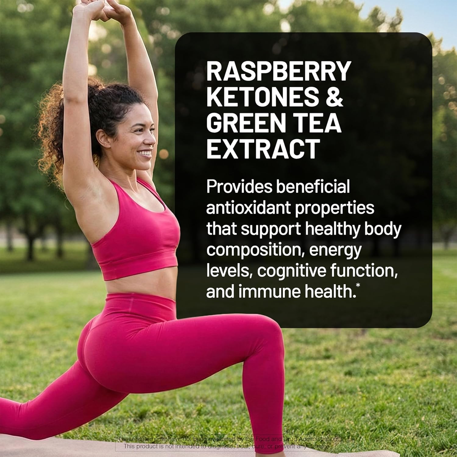 NatureWise Raspberry Ketones Plus with Green Tea Extract, Cayenne Pepper & Acai Berry - Supports Weight Management, Antioxidant Health & Energy Levels - Vegan & Gluten-Free - 120 Capsules - Image 4