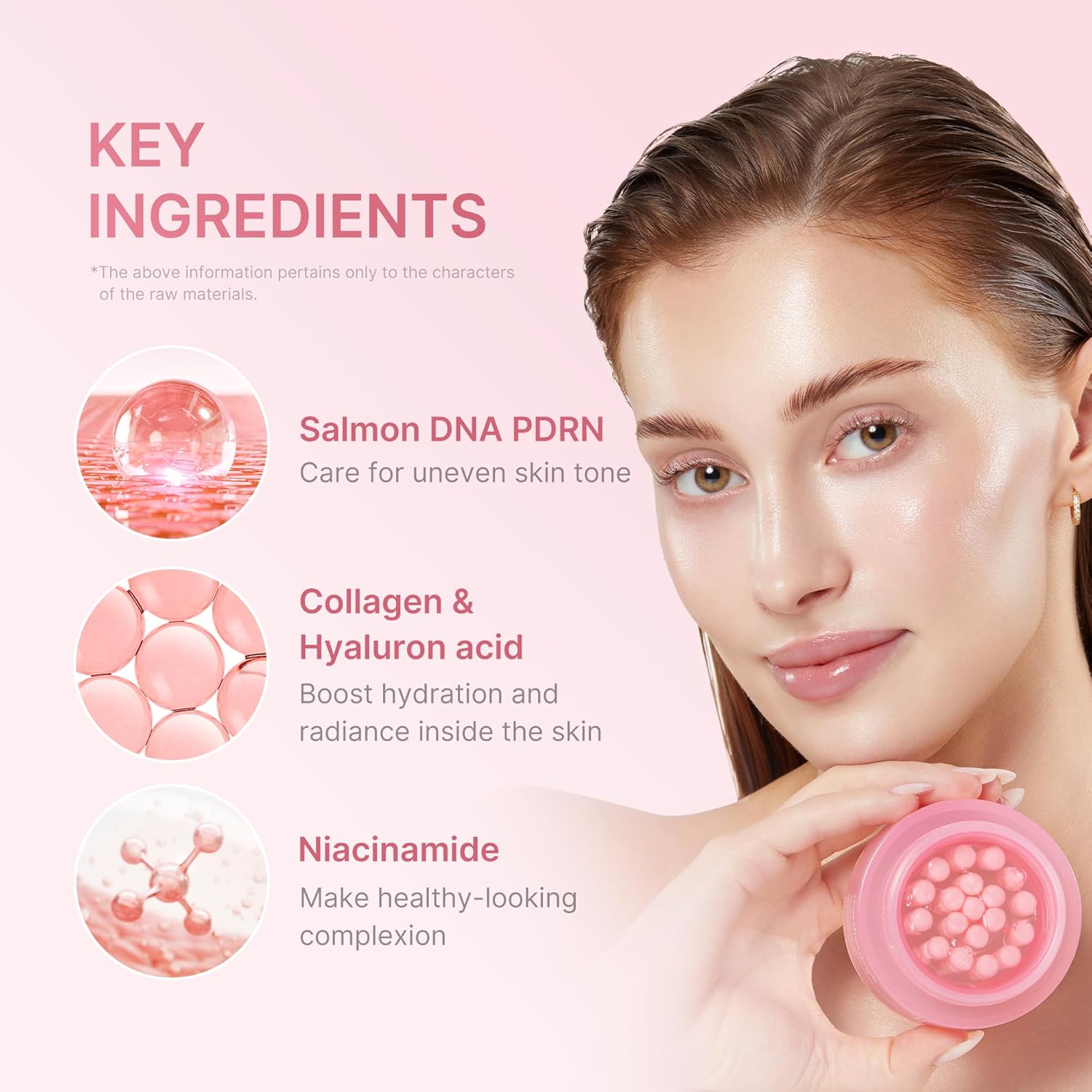 medicube Uneven Skin & Firm Duo: Deep Vitamin C Golden Capsule Face Moisturizer and Salmon DNA PDRN Pink Collagen Capsule Cream - Image 3