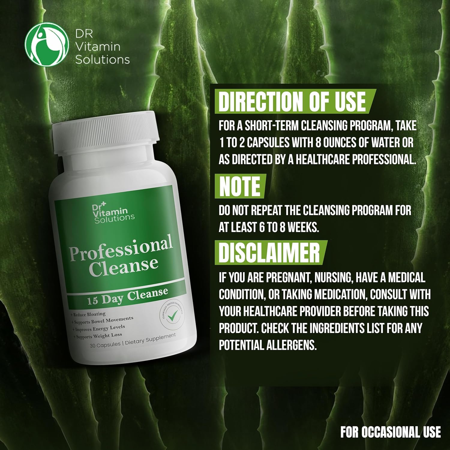 15 Day Gut Cleanse Detox for Women, GLP-1 Support - Natural Colon & Detox Cleanse for Weight Loss - Bloating & Constipation Relief - Flushes Toxins & Supports Immunity - 30 Ct. - Image 8