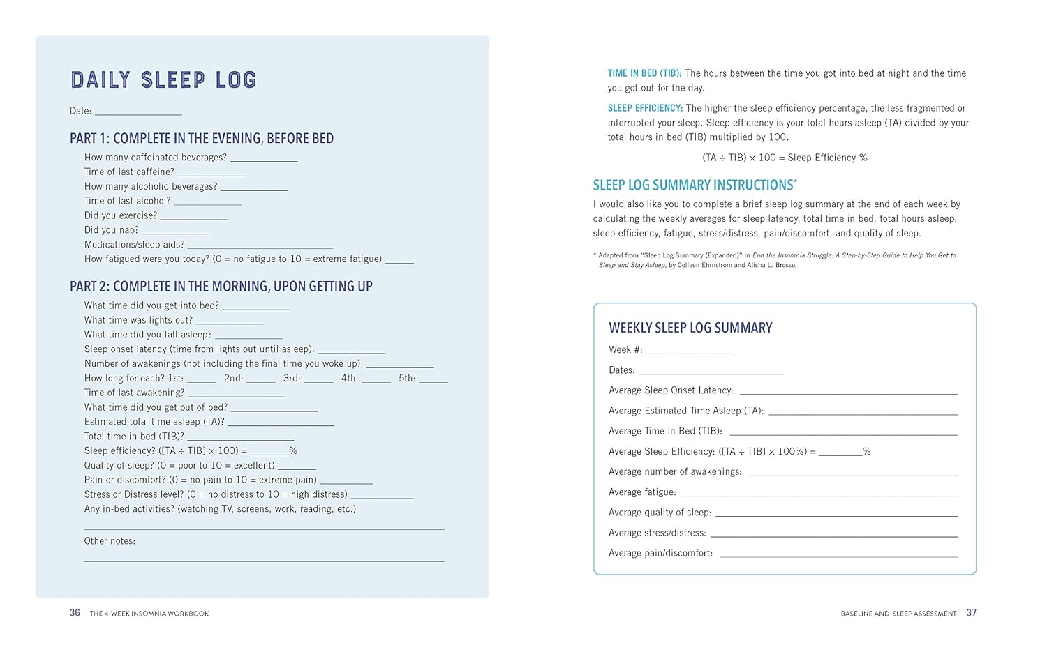 The 4-Week Insomnia Workbook: A Drug-Free Program to Build Healthy Habits and Achieve Restful Sleep - Image 14