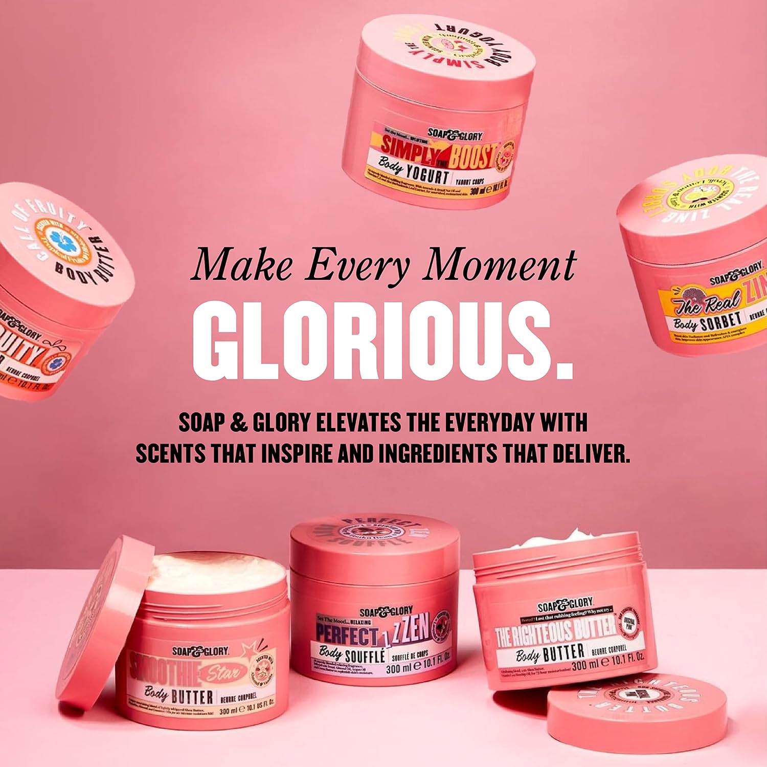 Soap & Glory Original Pink Moisturizing Body Lotion Pump - Lightweight Body Moisturizer for Dry Skin - With Shea Butter, Vitamin E & Aloe Vera for Soft, Hydrated Skin - Rose & Bergamot (16.9 fl oz) - Image 8