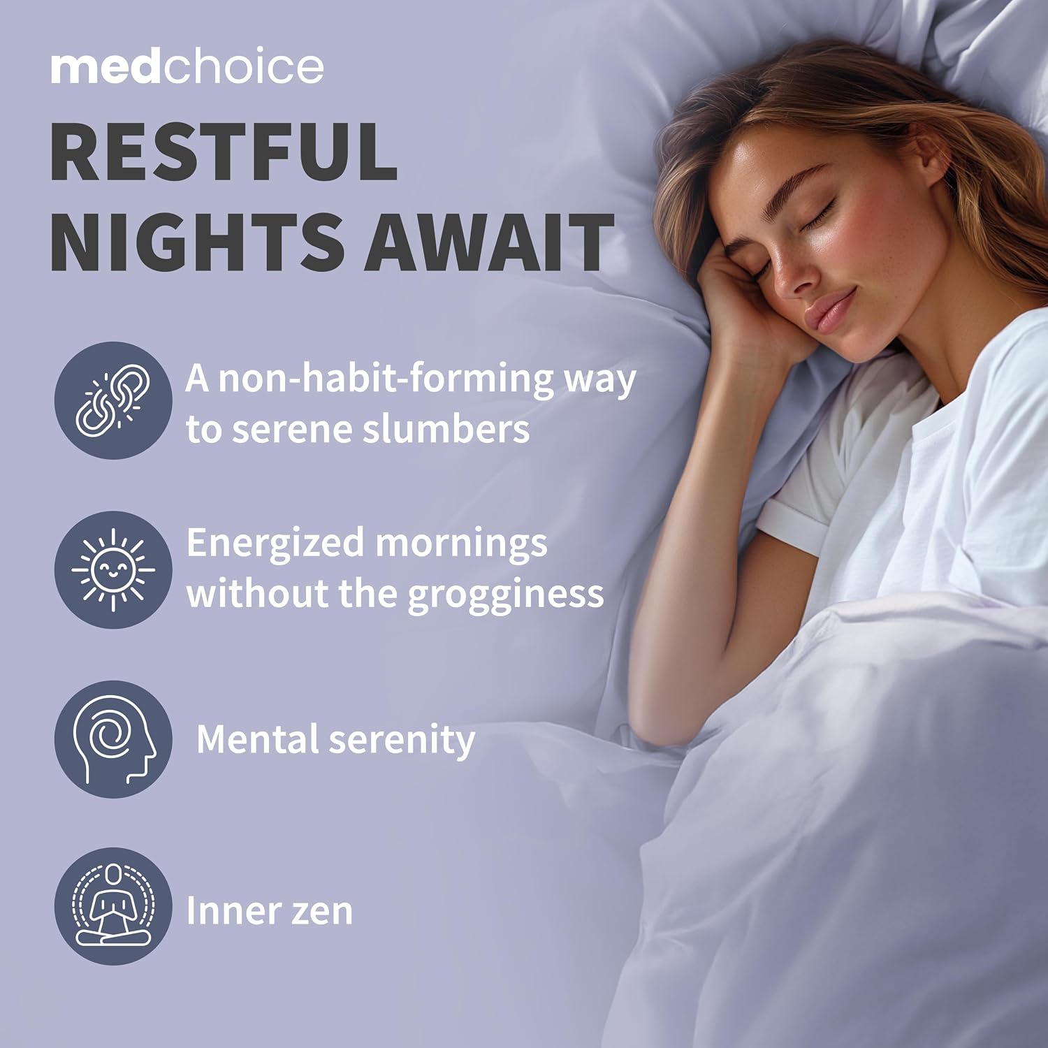 12-in-1 Sleep Support Capsules - Melatonin-Free and Non-Habit Forming Sleep Supplement with a Balanced Blend of Magnesium, Ashwagandha, L-Tryptophan, Valerian Root, GABA and 5-HTP (90 Capsules) - Image 4