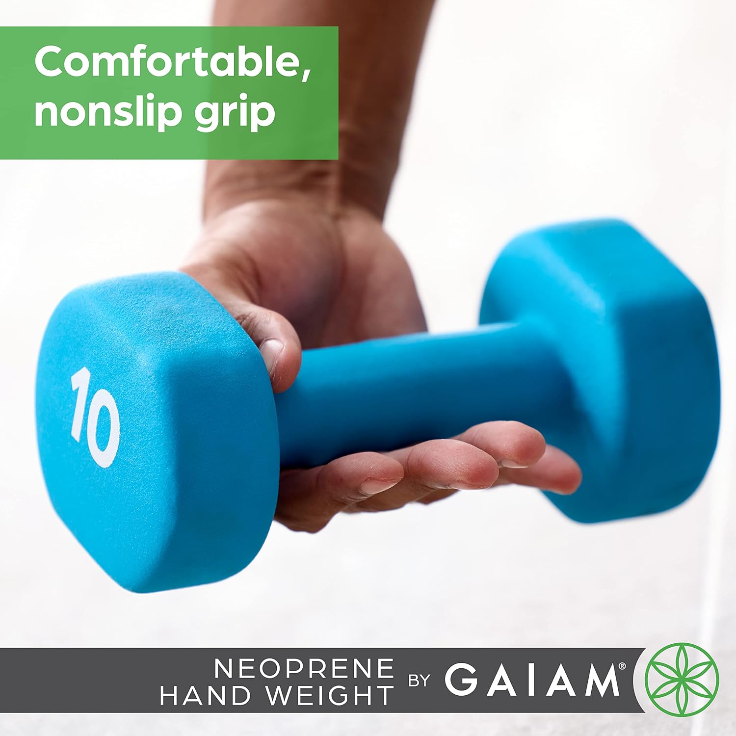 Gaiam Dumbbell Hand Weight (Sold in Singles) - Neoprene Coated Exercise & Fitness Dumbbell for Home Gym Workouts and Strength Training - Free Weights for Women and Men - Image 3