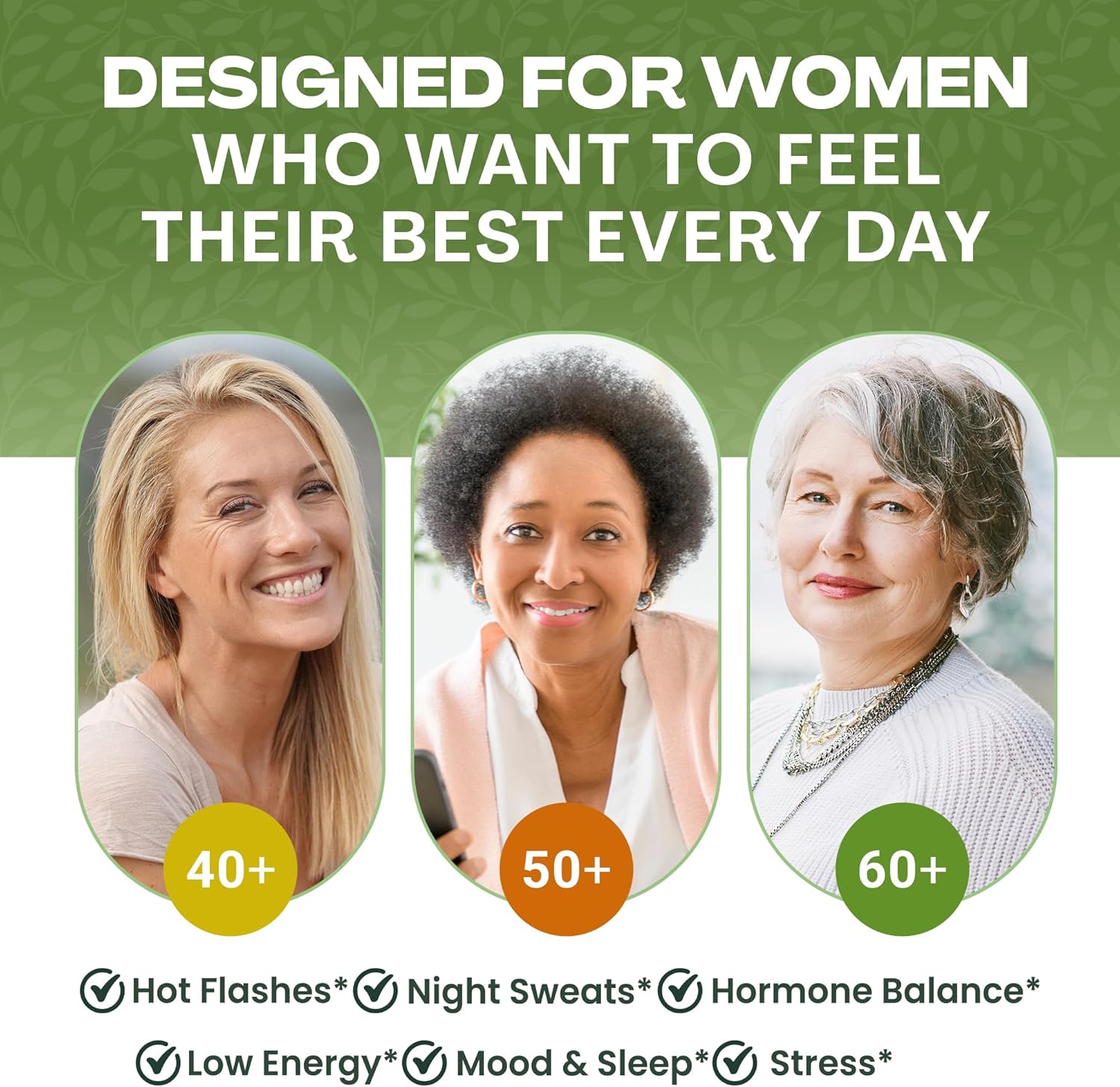 PAUZIA Menopause Supplements for Women 40+ | Natural Menopause Relief with Black Cohosh, Ashwagandha, Vitex | Hot Flash & Mood Support | Hormone-Free | Made in USA (60 Vegan Capsules) - Image 6
