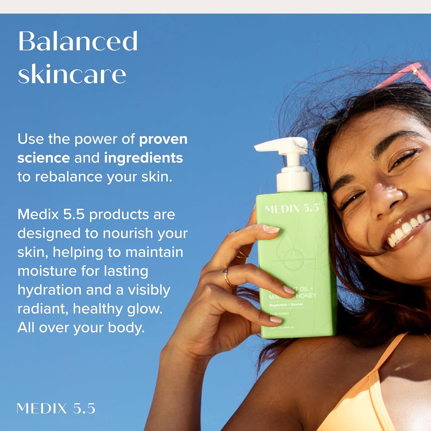 Medix 5.5 Argan Oil + Coconut Oil Skin Care Set Moisturizer Cream Body & Face Lotion | Firming Body Lotion Set Reduces Look Of Wrinkles, Cellulite, Dry Skin, & Uneven Skin Tone For Women, 2PC Bundle - Image 9