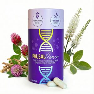 PausalPeace Menopause Relief Supplement for Women- Hot Flashes, Night Sweats, Mood & Sleep Support with 600mg Magnesium Glycinate, KSM-66 Ashwagandha, Black Cohosh-Natural Hormone Balance-120 Capsules
