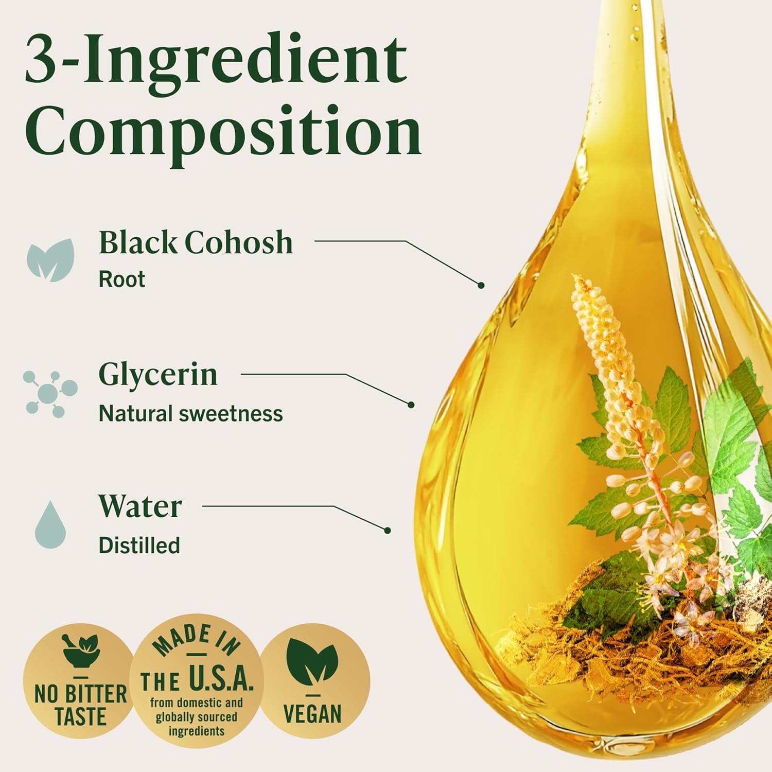HERBAMAMA Black Cohosh for Menopause Hot Flashes – Black Cohosh Supplements Women – Women’s Wellness & Hormonal Balance Support – Non-GMO, Alcohol & Sugar-Free Liquid Herbal Supplement, 168-Day Supply - Image 4