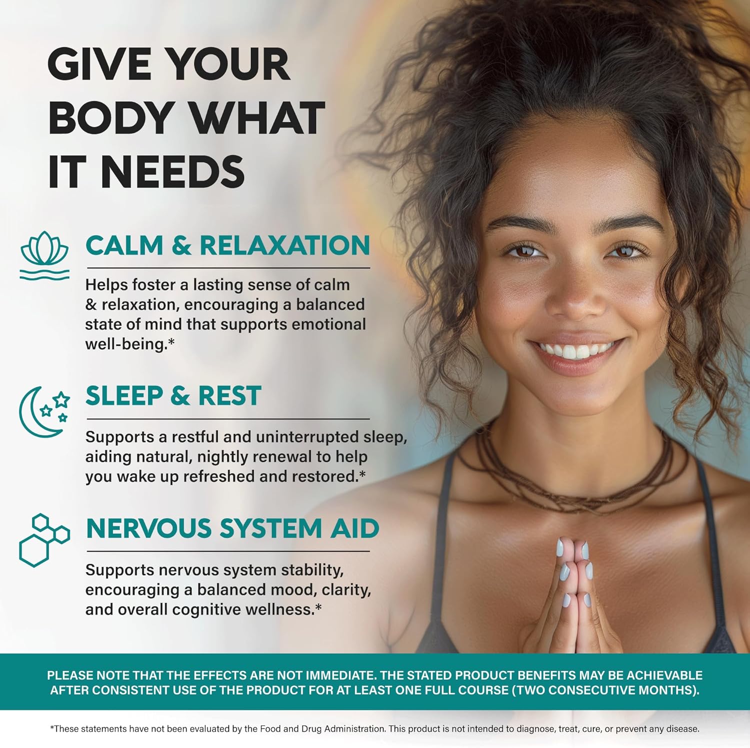 GABA L-Theanine 900 mg - Magnesium | Vitamin B6 - Calm, Sleep, Relaxation & Mood Support - Lab Tested - 750 mg Gamma AminoButyric Acid, 150 mg L-Theanine - Non-Habit Forming, Vegan - 120 Capsules - Image 3