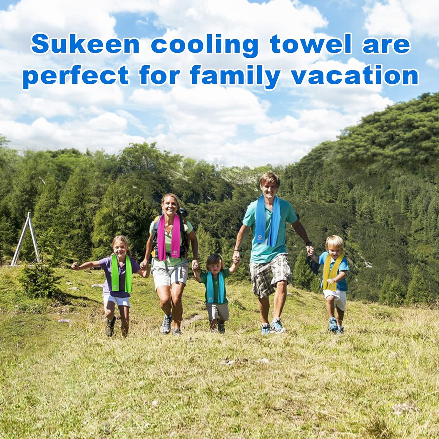 Sukeen [4 Pack Cooling Towel (40"x12"), Soft Breathable Chilly Microfiber Towel for Yoga,Sport,Running,Gym,Workout,Camping,Fitness,Workout & More Activities - Image 9