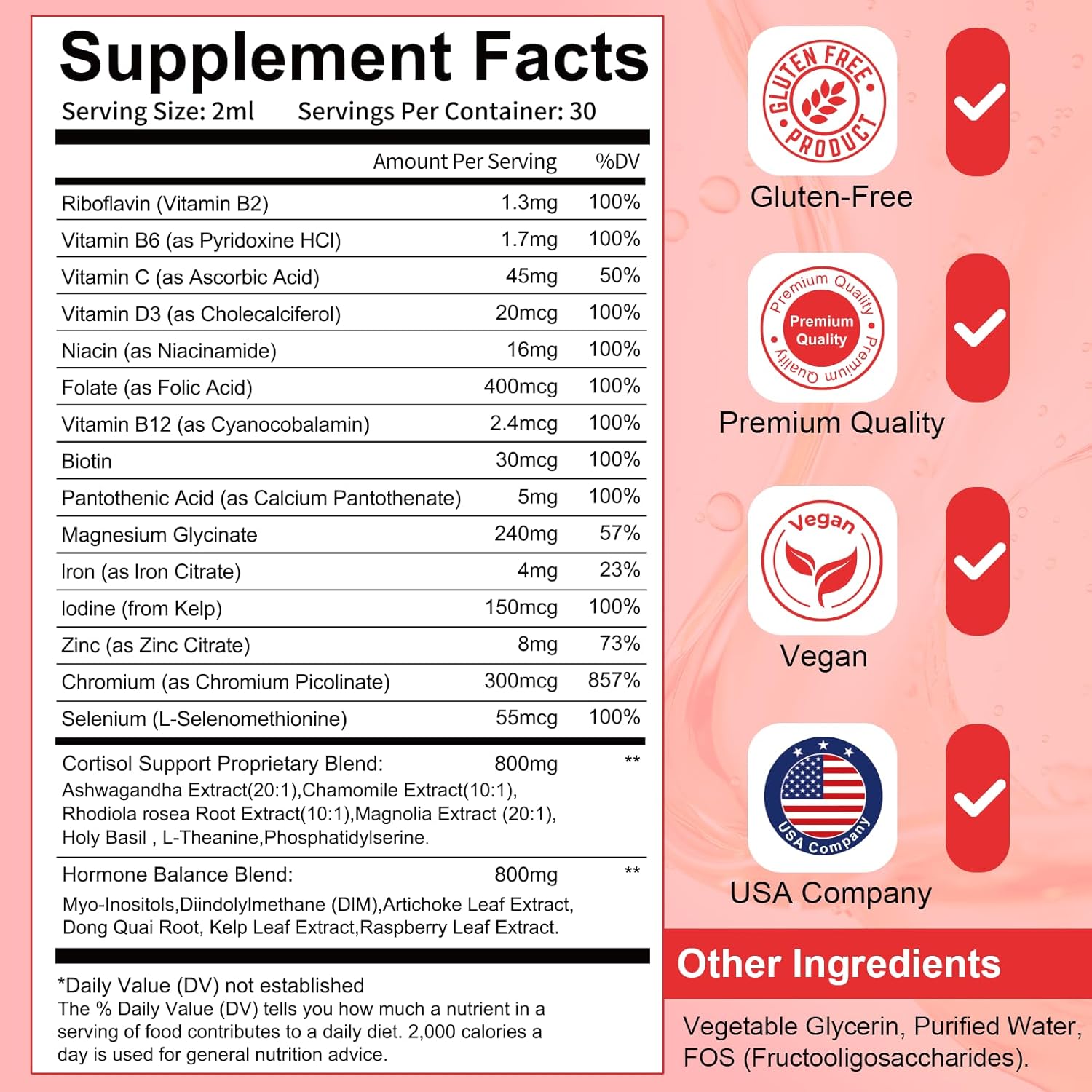 Migcopat Women Endocrine Liquid Drops, Supports Hormone Balance, Cortisol Levels, Gut Health, Mood, Sleep | Liquid Multivitamins with Inositols, Rhodiola, DIM - Image 4