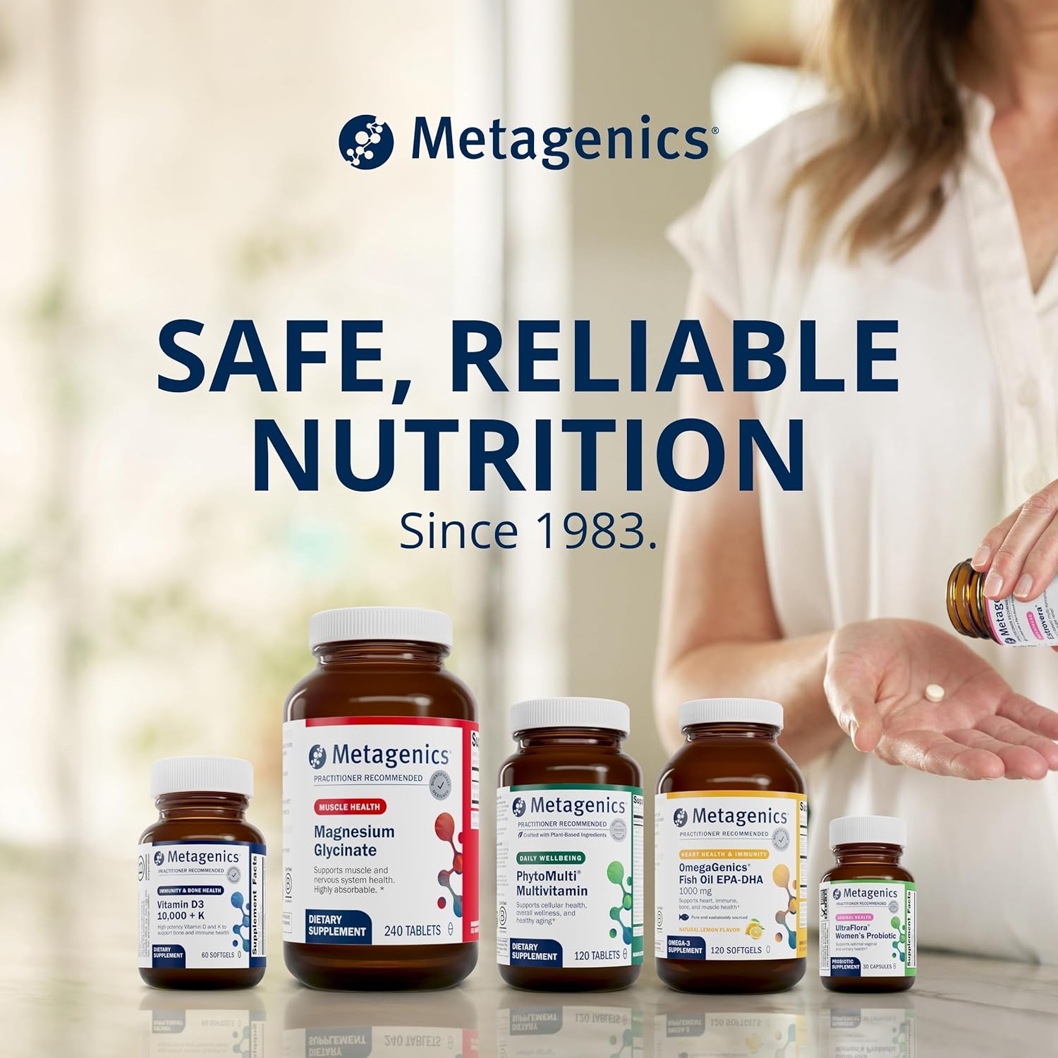 Metagenics HerWellness Recharge Overnight - Women's Sleep Support with Chelated Magnesium, Holy Basil, Zinc & Vitamin C - Supports Relaxation, Stress & Sleep - Non-GMO & Gluten-Free - 60 Tablets - Image 7