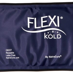 FlexiKold Gel Soft Flexible Ice Packs for Injuries - Reusable Freezer Cold Pack, Cold Compress & Cooling Gel Pad for Face, Shoulder, Hip, Leg, Arm, Ankle & Foot Injury - Medium - 7.5” x 11”
