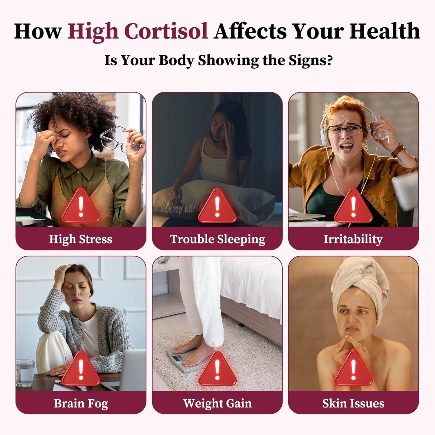 Migcopat 17-in-1 Cortisol Supplements for Women, 8322mg with Collagen, Magnesium Glycinate, Ashwagandha, L-Theanine for Relaxation, Stress and Sleep Support, Cortisol Reducer for Women- 120 Capsules - Image 7