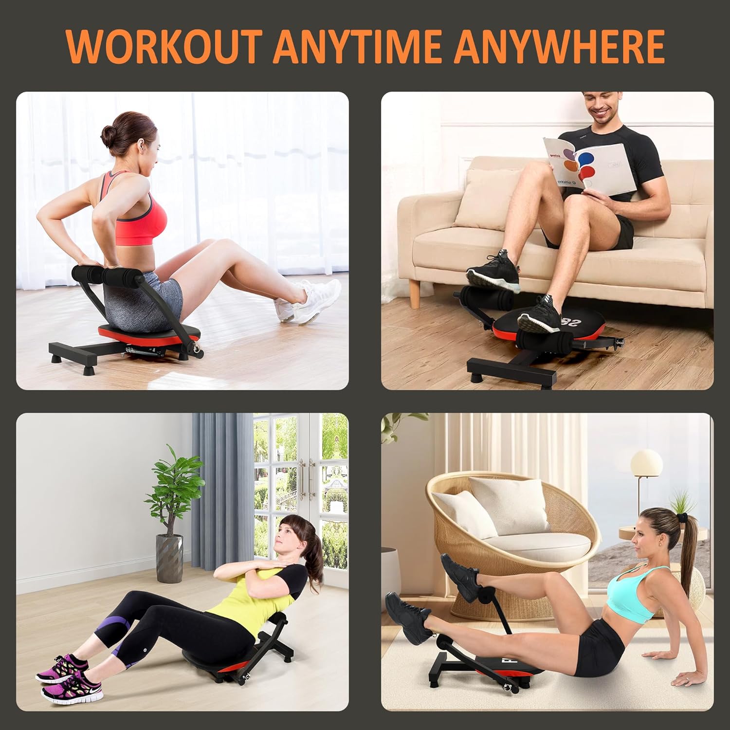 Fitvids Ab Crunch Total Body Workout with Resistance Bands, Instruction DVD and Exercise Guide Chart - Image 7