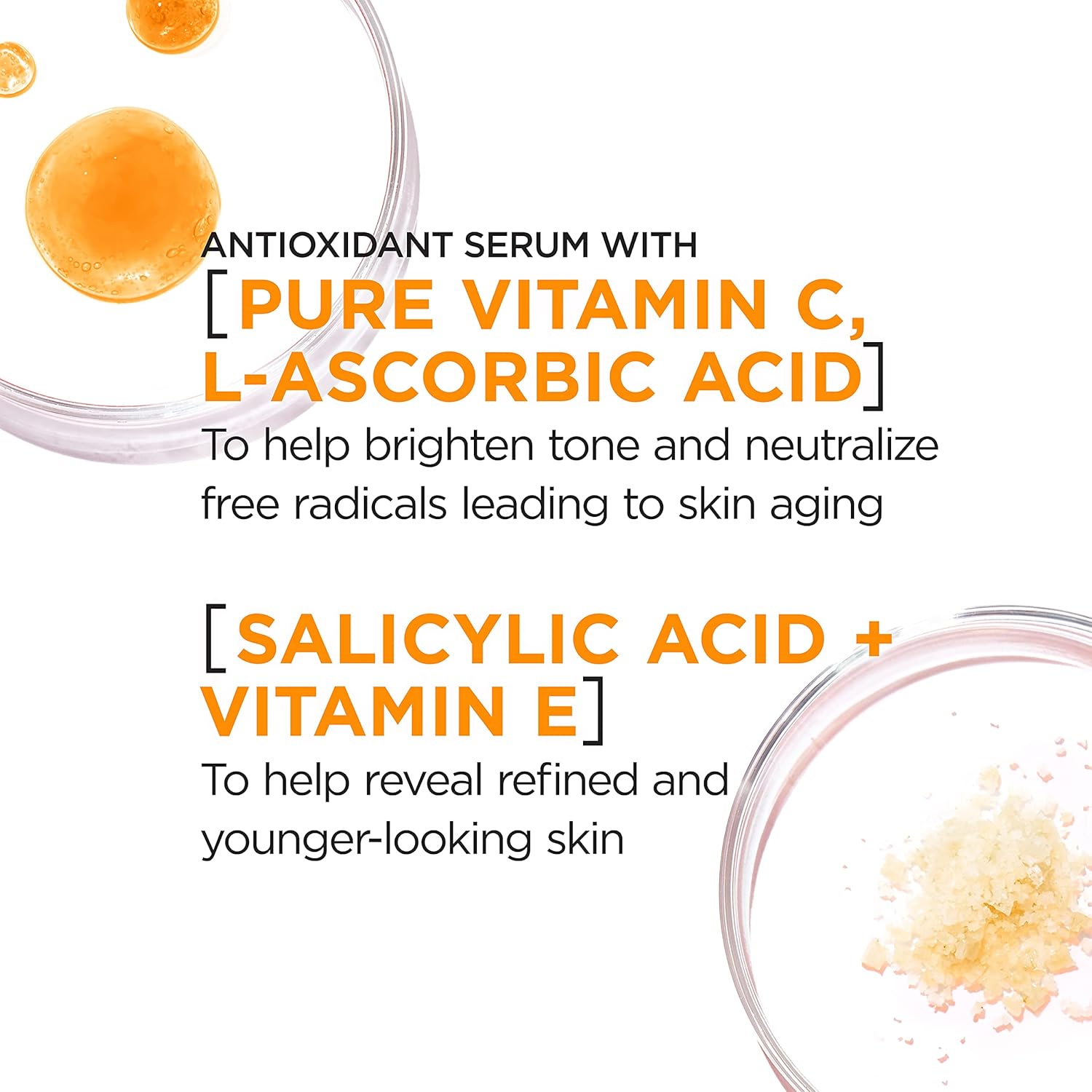 L'Oreal Paris Revitalift 12% Pure Vitamin C Serum, Brightening Serum For Face with Vitamin E, Salicylic Acid, 1 oz + Moisturizer Sample - Image 2