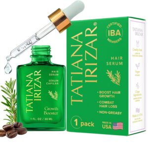 Caffeine Hair Growth Serum Women Made in USA - Scalp Serum For Hair Growth Non-Greasy Biotin Rosemary, Amla & Caffeine - 1 Fl.Oz Residue-Free Gotero Anticaida y Crecimiento - Hair Regrowth Treatments