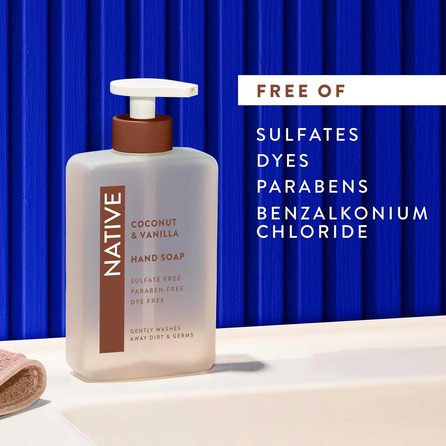 Native Liquid Hand Soap, Coconut & Vanilla Scent, Non-Drying Formula for Soft, Smooth Hands, Made with Plant-Based Cleansers, Sulfate & Paraben Free, 13 oz Bottle - Image 5