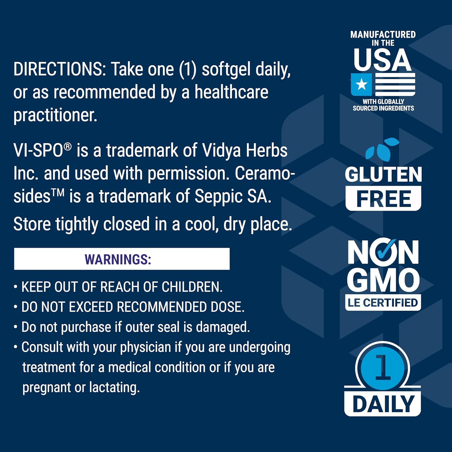 Life Extension Hair Growth for Women, Hair Growth Supplement, Fullness and Density, Ceramosides™, VI-SPO®, Non-GMO, 1-Daily, Gluten-Free, 30 softgels - Image 7