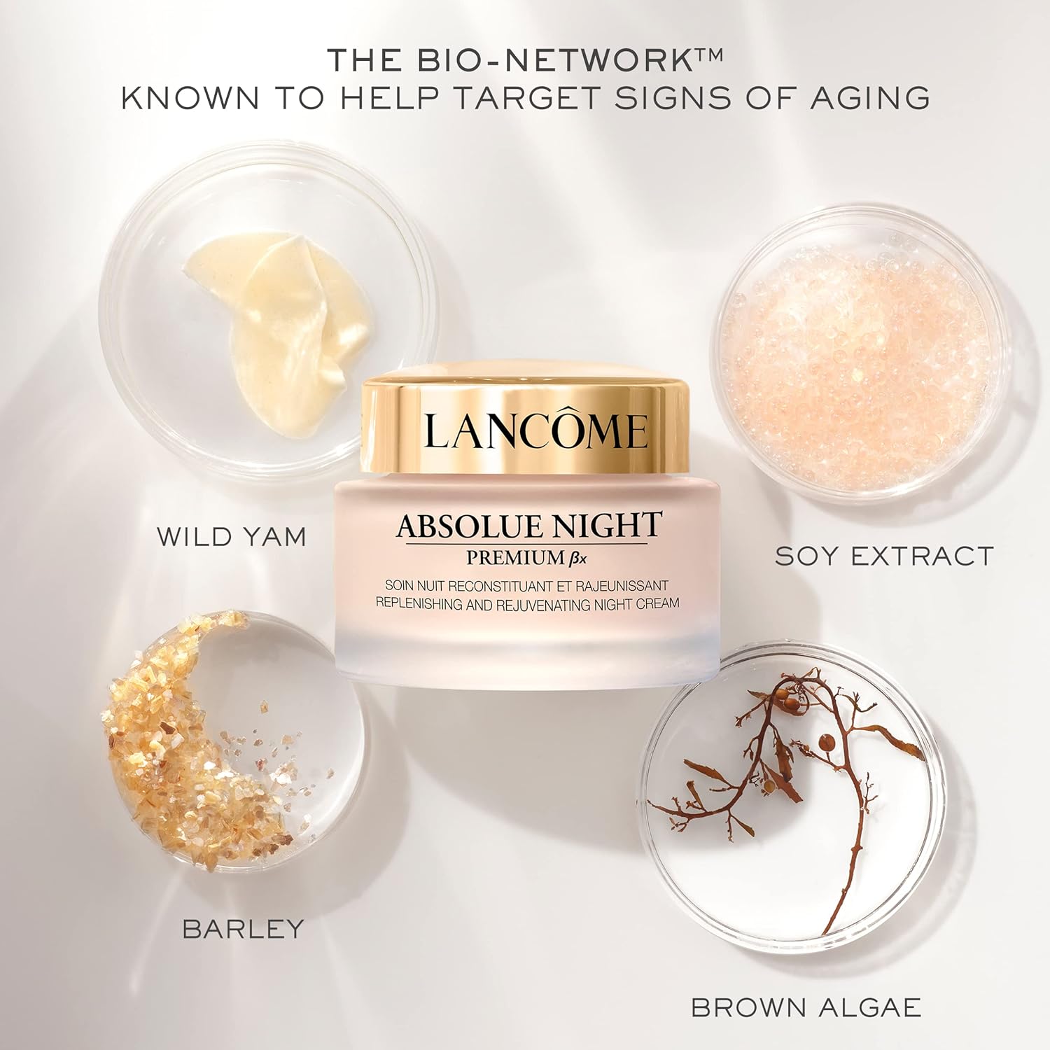 Lancôme Absolue Premium Bx Night Cream - Nourishing Night Face Moisturizer - Plumps & Firms Skin - 2.5 Fl Oz - Image 3