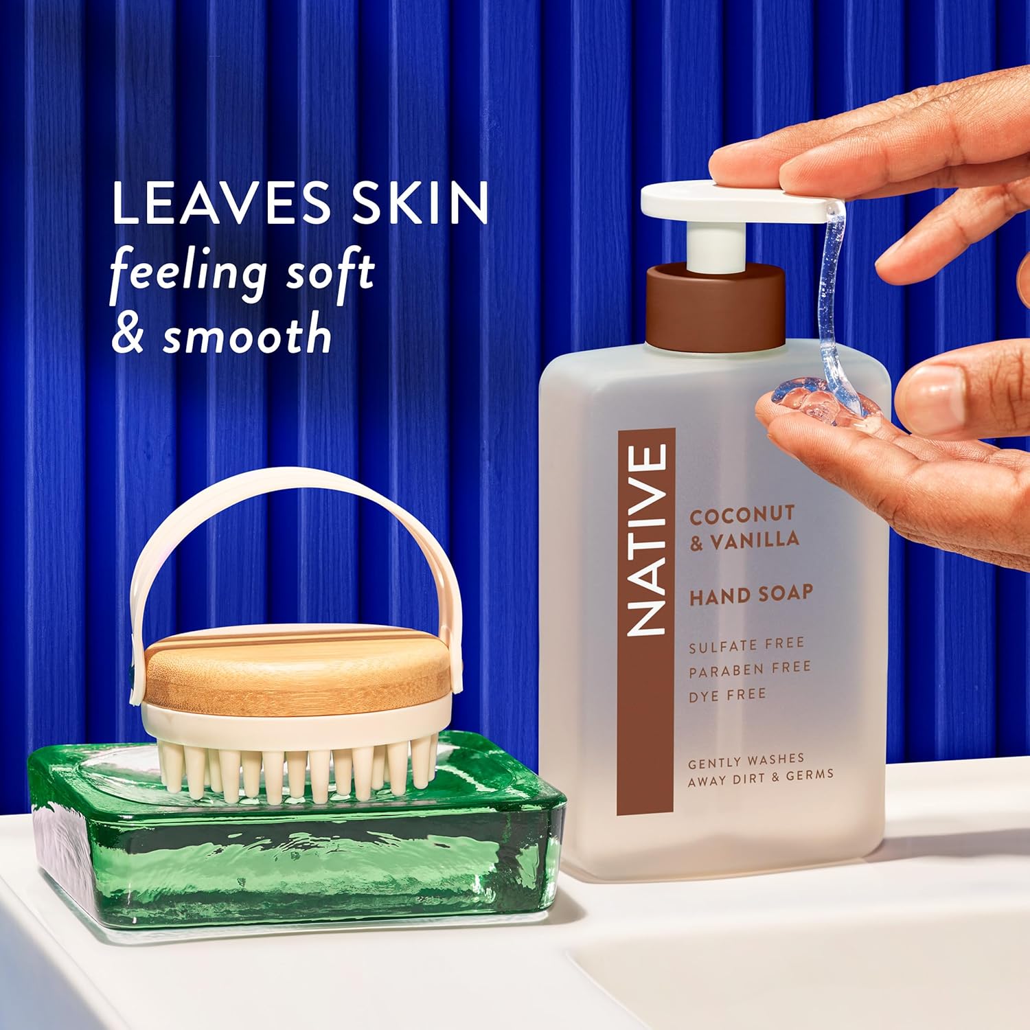 Native Liquid Hand Soap, Coconut & Vanilla Scent, Non-Drying Formula for Soft, Smooth Hands, Made with Plant-Based Cleansers, Sulfate & Paraben Free, 13 oz Bottle - Image 8