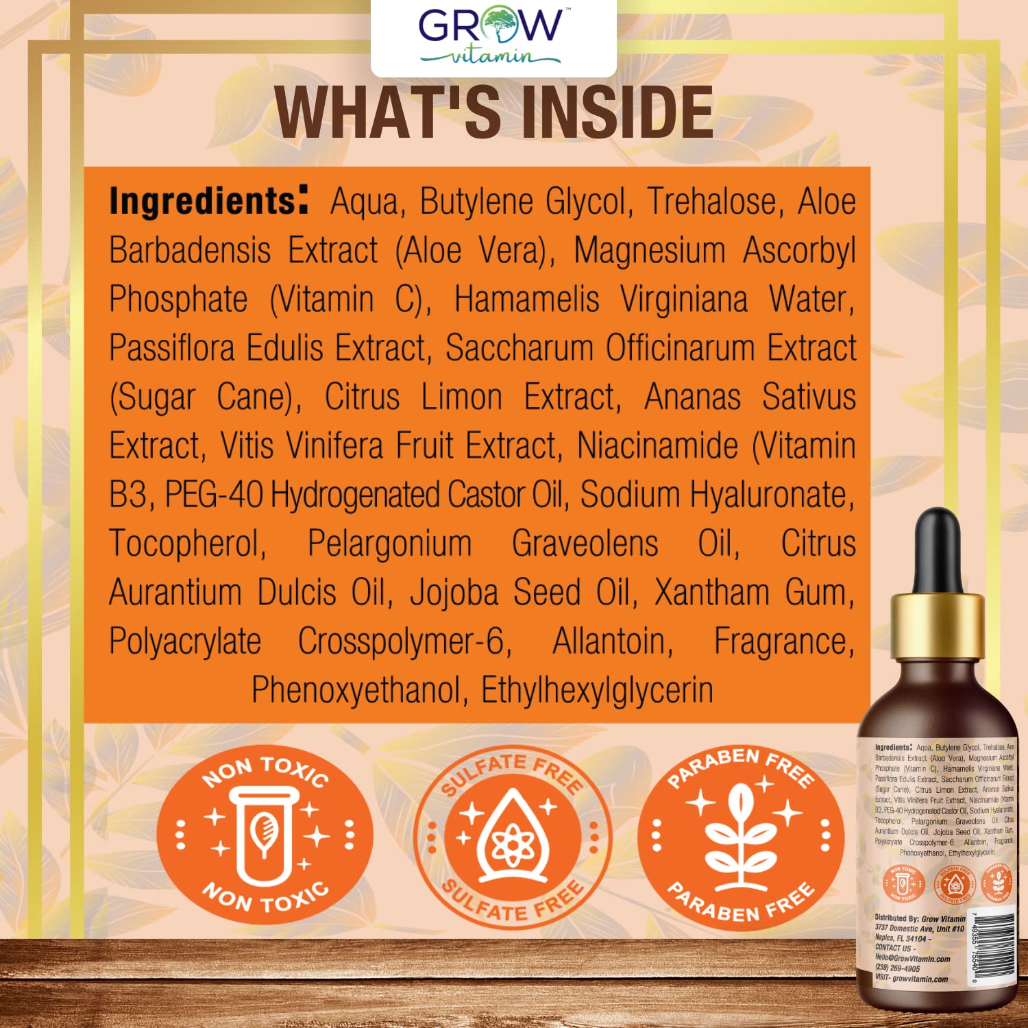True Skin Vitamin C Serum for Face with Hyaluronic Acid, Vitamin E, Aloe Vera and Jojoba Oil, Hydrating & Brightening Serum for Anti Aging, Dark Spots, Fine Lines & Wrinkles, 1 fl oz - Image 6