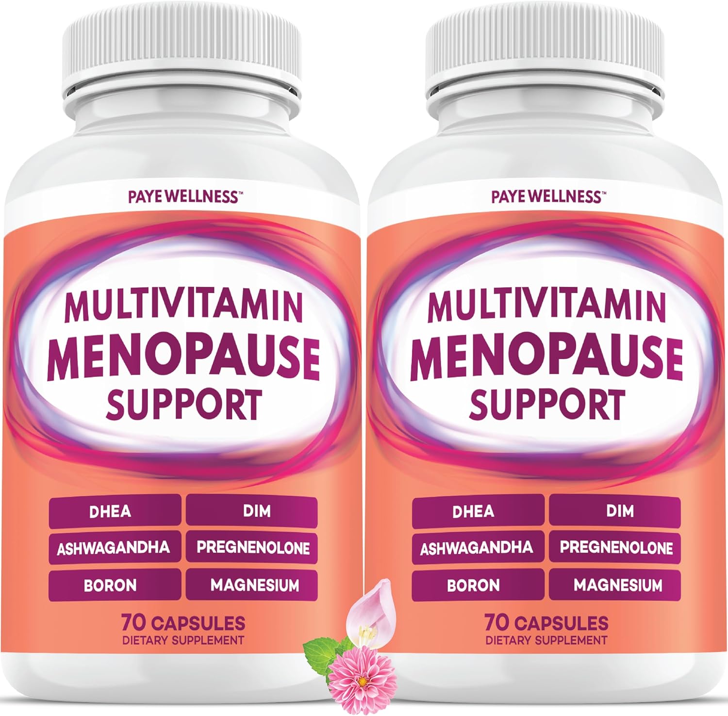 Menopause Support – DIM Supplement for Hot Flash & Night Sweats - DHEA, Ashwagandha, Pregnenolone, Magnesium, Zinc, Vitamin D Hormone Balance, Perimenopause for Women - 2 Months