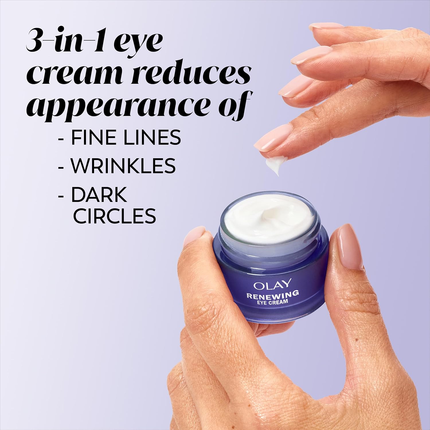 Olay Retinol 24 MAX Night Eye Cream, Fragrance Free Anti Aging Eye Cream for Fine Lines and Wrinkles, Hydrating Retinol Night Eye Treatment, Lightweight Moisturizing Eye Cream, 0.5 oz - Image 3