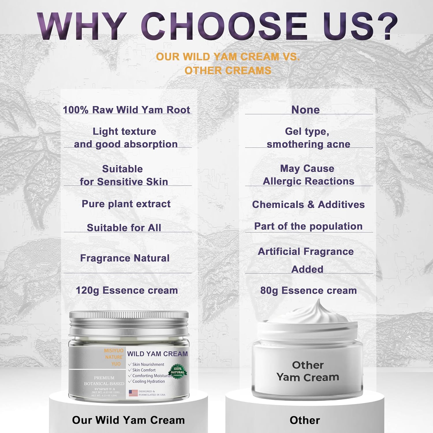 Organic Wild Yam Cream for Women - Soothing Skin Comfort, Natural Ingredients, 120g - Image 5