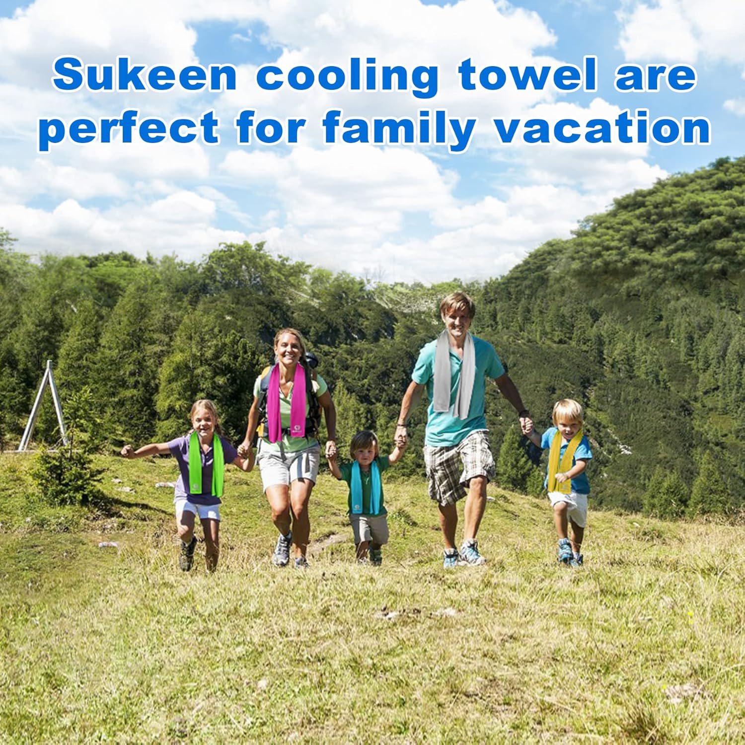 Sukeen 4 Pack Cooling Towels for Hot Weather 40"x12", Gym Towels for Men and Women, Soft Breathable Workout Towels for Yoga, Running, Sport, & More - Image 9