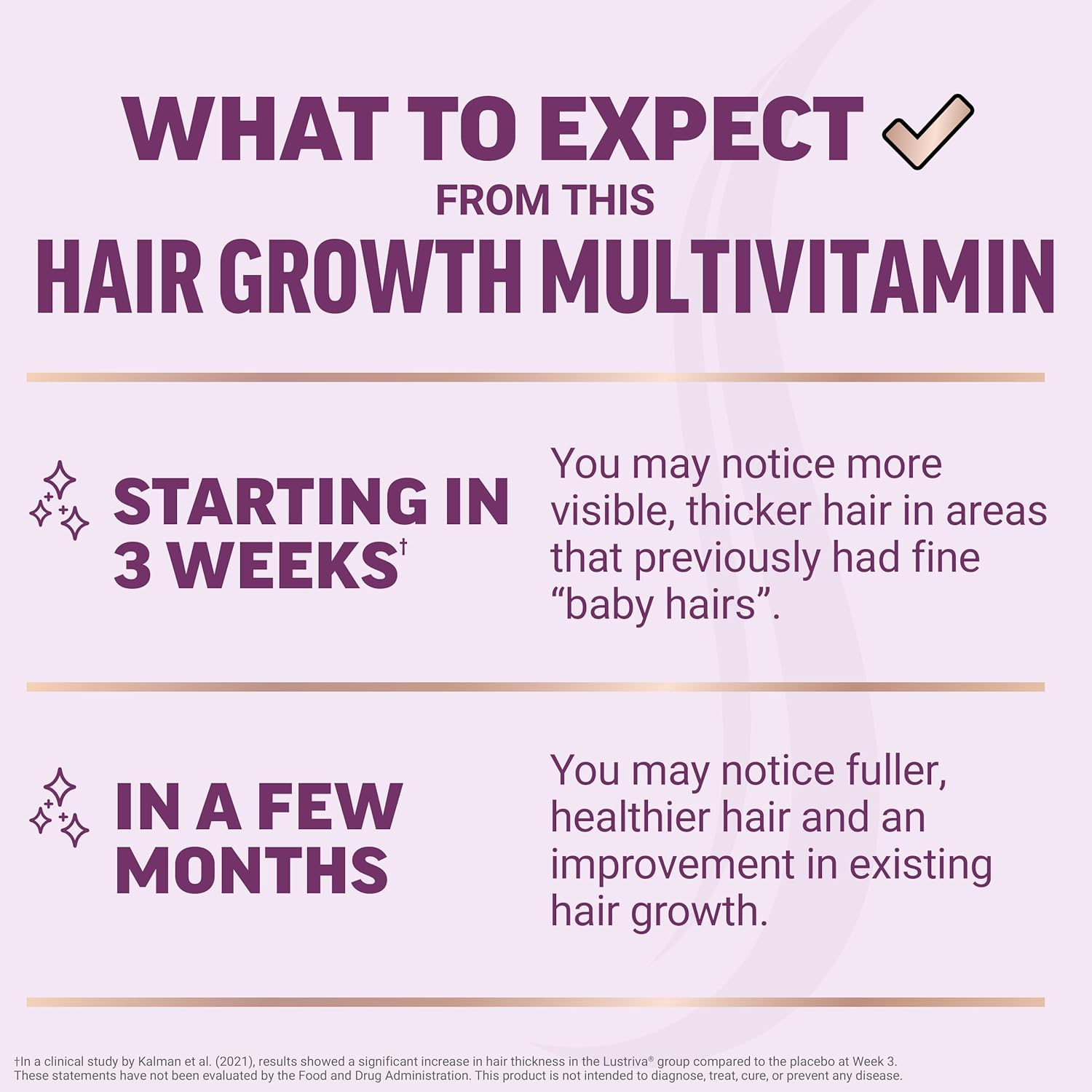 Force Factor Hair Growth Accelerator Multivitamin for Women & Men, with Lustriva, Biotin, Horsetail & Vitamins A, B12, C, D & E for Thicker Hair, Healthier Skin & Nails, 90 Capsules - Image 3