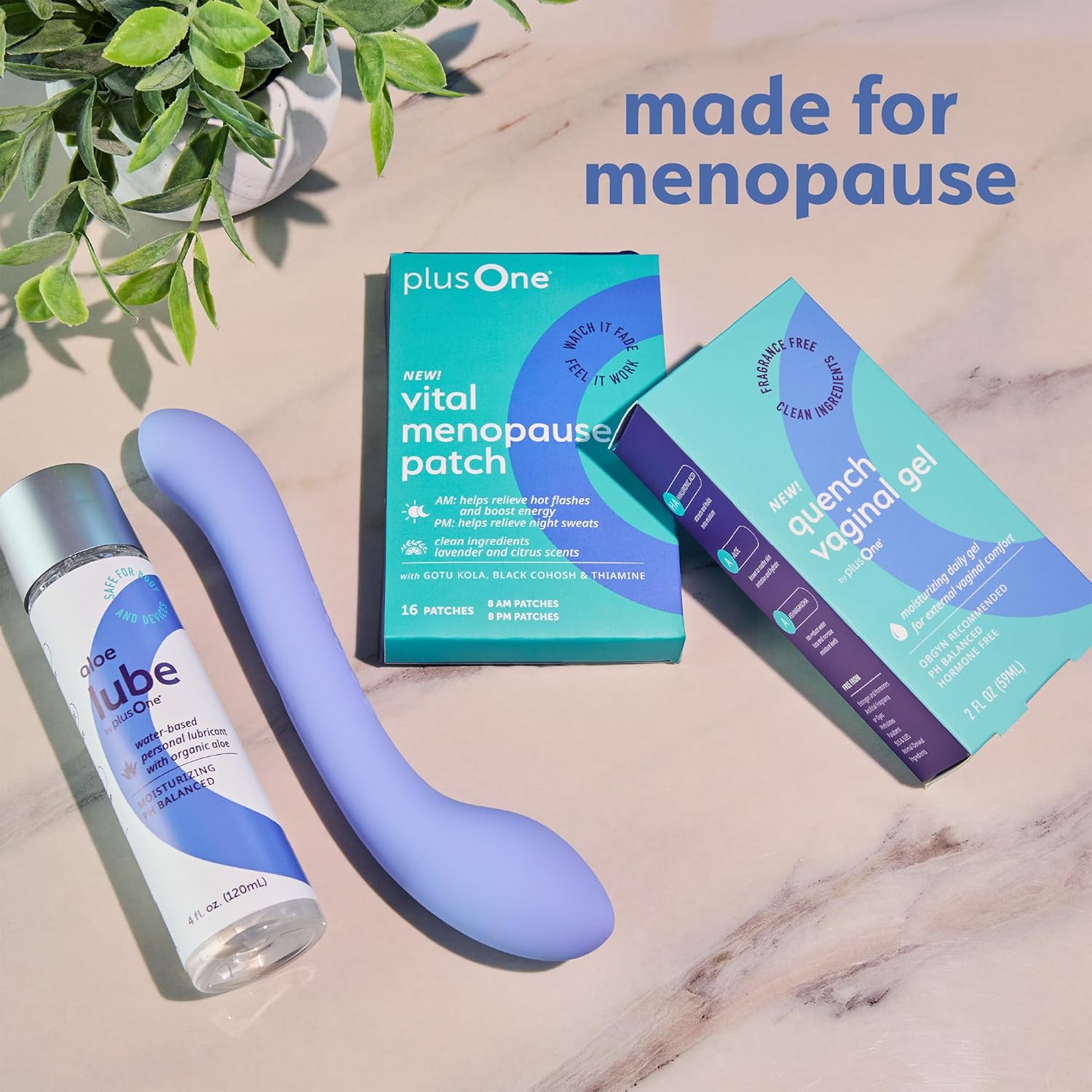plusOne Intimate Wellness Bundle for Women – Water-Based Aloe Lube + Quench Vaginal Gel, pH-Balancing Personal Lubricant and External Vaginal Moisturizer - Image 8
