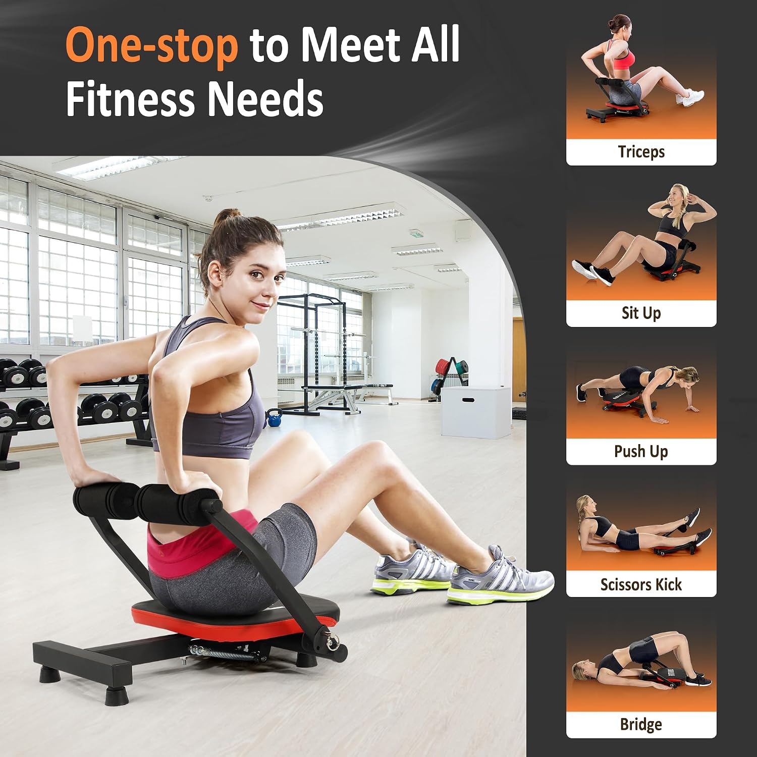 Fitvids Ab Crunch Total Body Workout with Resistance Bands, Instruction DVD and Exercise Guide Chart - Image 4