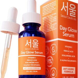 SeoulCeuticals Korean Skin Care Korean- 20% Vitamin C Hyaluronic Acid Serum + CE Ferulic Acid - Potent Anti Aging, Anti Wrinkle Korean Beauty 1oz