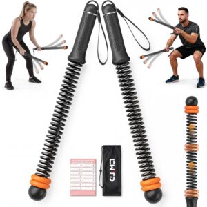 Portable Weighted Cordless Battle Ropes,Adjustable Weights, for Home Gym,Low-Noise Exercise Rope.Weighted Exercise Equipment for Low-Impact.Workout, Strength & HIIT,for Men & Women (Black)