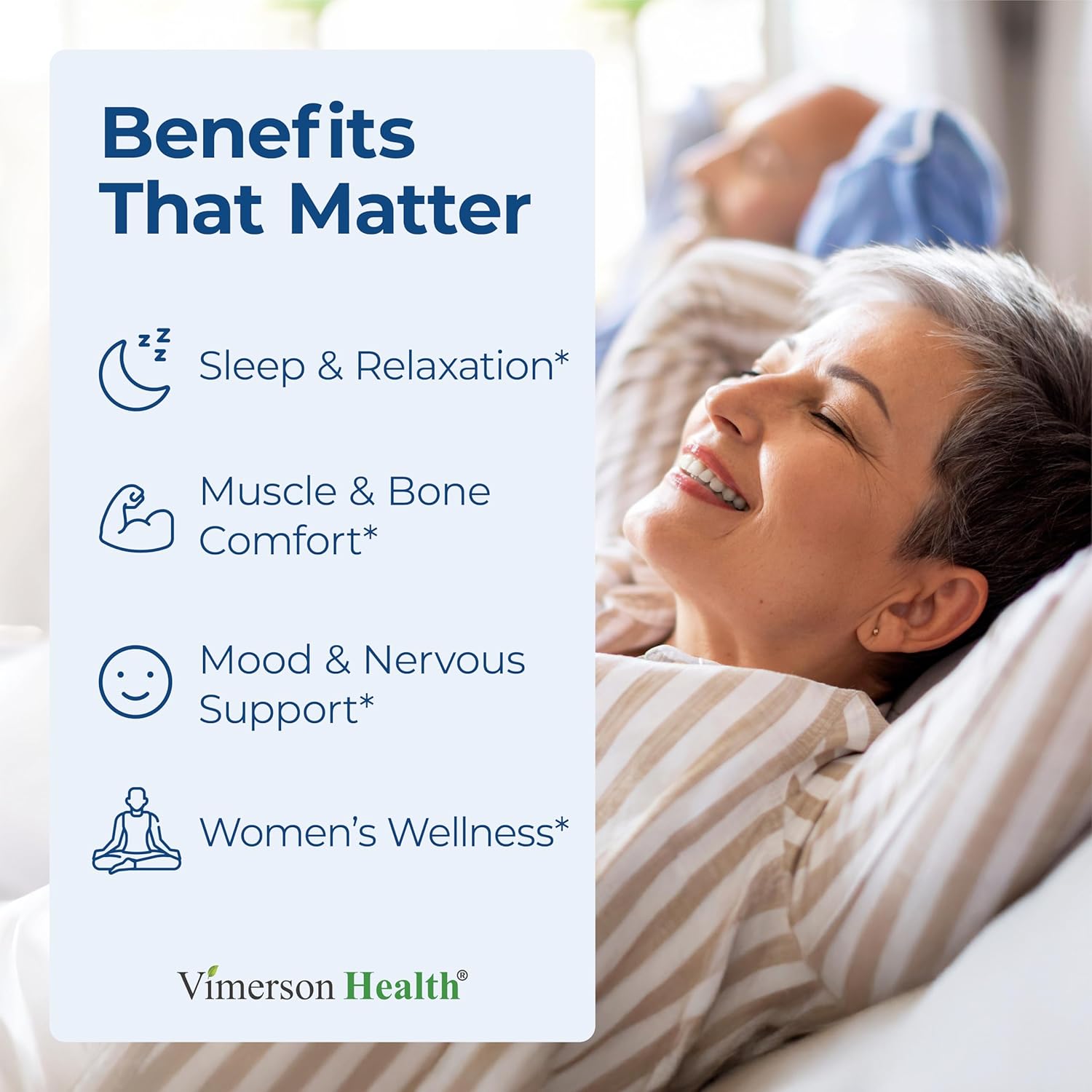 Vimerson Health Magnesium Glycinate 200mg for Sleep, Relaxation & Muscle Support – Chelated, Bioavailable, Vegan and Gentle on Stomach – 60 Capsules - Image 2