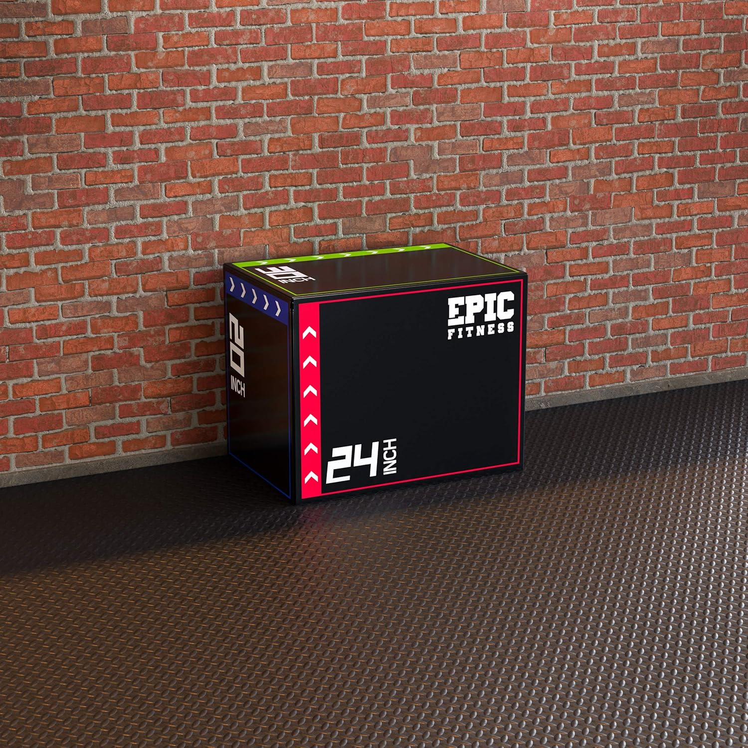 3-in-1 Foam Plyometric Jump Box - High-Density EPE Foam Core - Non-Slip & Easy-to-Clean PVC Leather Cover - Box Height: 20", 24", 30" - For HIIT, MMA, Crossfit, Exercise, Fitness Training - Image 3