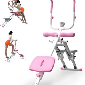 2 in 1 Stair Stepper and Ab Machine, High-Efficiency StairMaster Climber & Ab Trainer, Multi-Function Home Gym Equipment for Full Body Workout, Cardio and Core Training