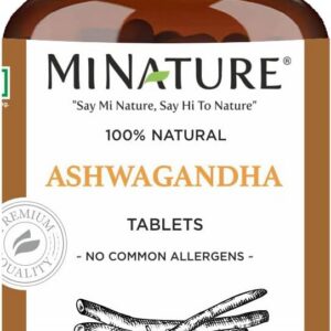 Ashwagandha Tablets- 90 Tablets, 1000 mg by mi Nature | 45 Days Supply |100% Natural Ashwagandha | Vegan | from India